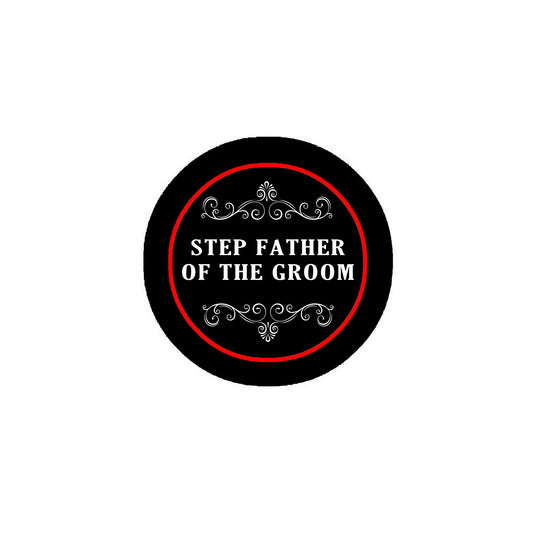 Step Father of The Groom Pinback 2.25-inch Default Title