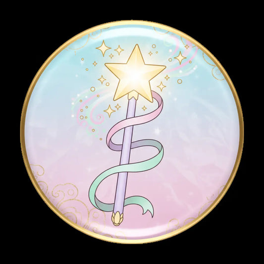 Fairy Star Wand Button Pinback 2.25-inch
