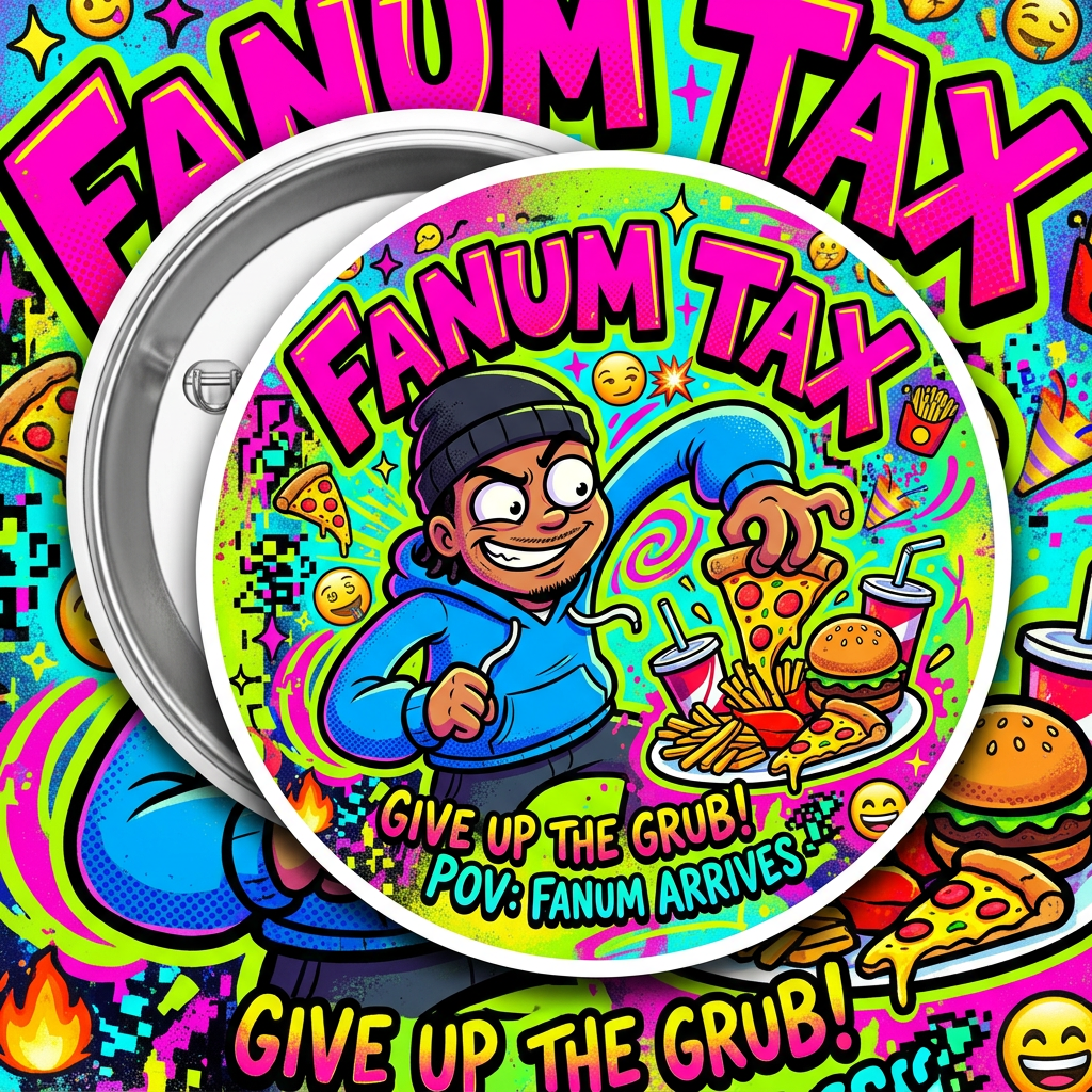 Fanum tax Generation Alpha Pin Button 2.25-inch