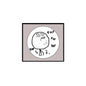 FAP meme pinback button, 1.25-inch circular character with FAP text on square backing