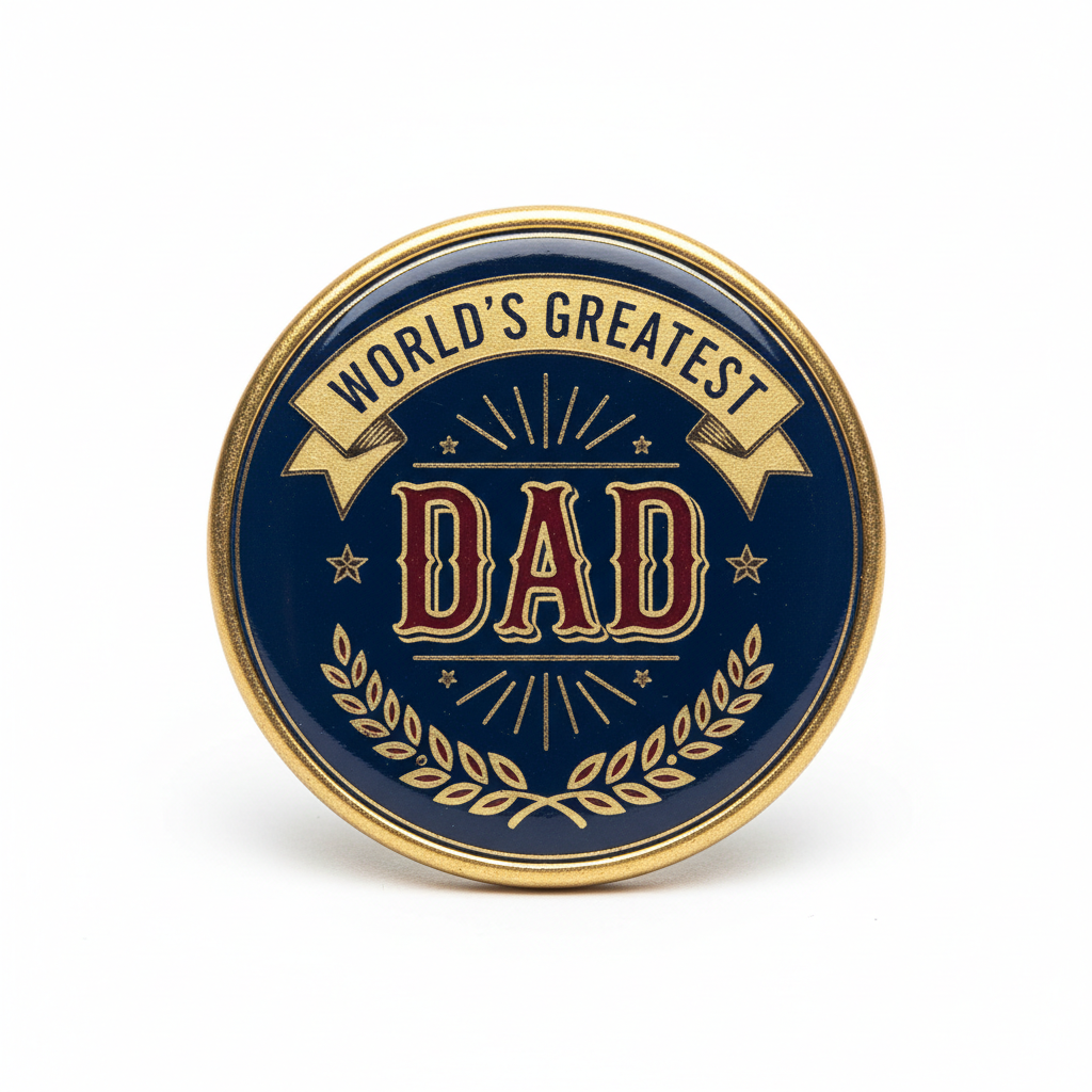 Fathers Day (June 15) Pinback 2.25-inch