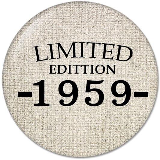 60th Birthday Gifts Made LIMITED EDITION 1959 Pinback Button Badges (58mm), NEW