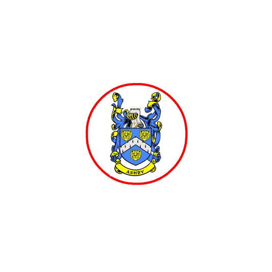Ashby Family Crest 3" Coat of Arms Fridge Round Magnet
