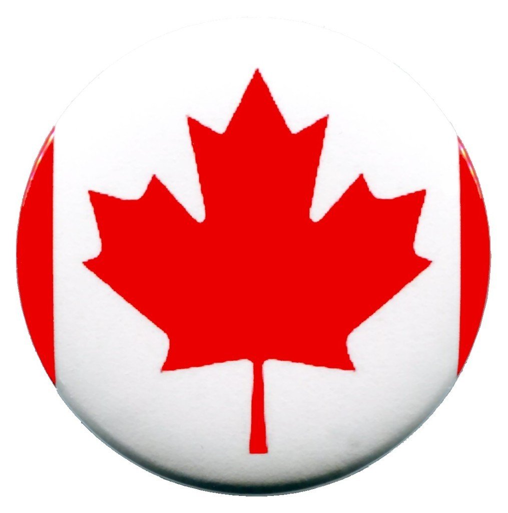 100x Canadian Flag Canada Maple Leaf Pinback 2.25-inch Default Title
