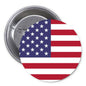1.25-inch USA flag pinback button with metal safety pin backing