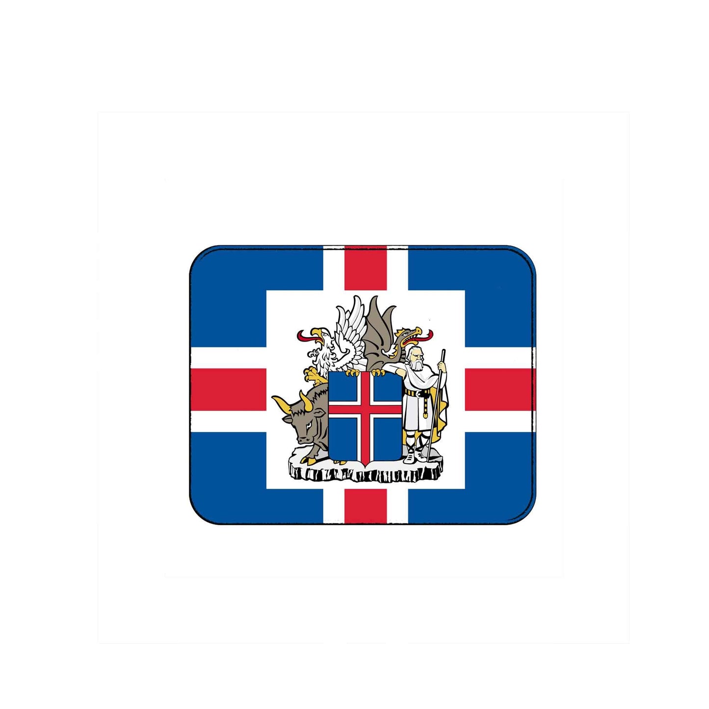 Iceland Country Flag Mousepad for Computers Default Title