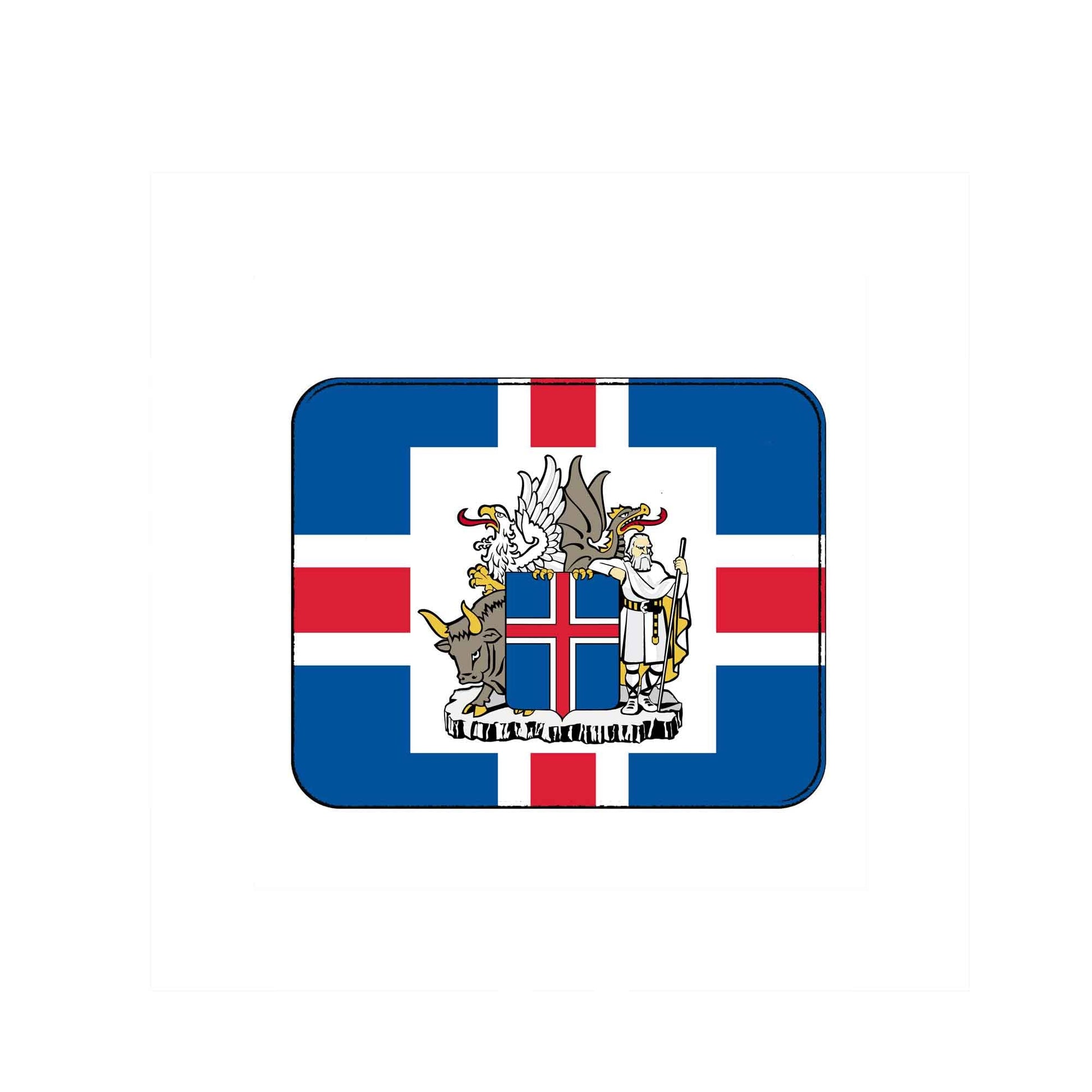 Iceland Country Flag Mousepad for Computers Default Title