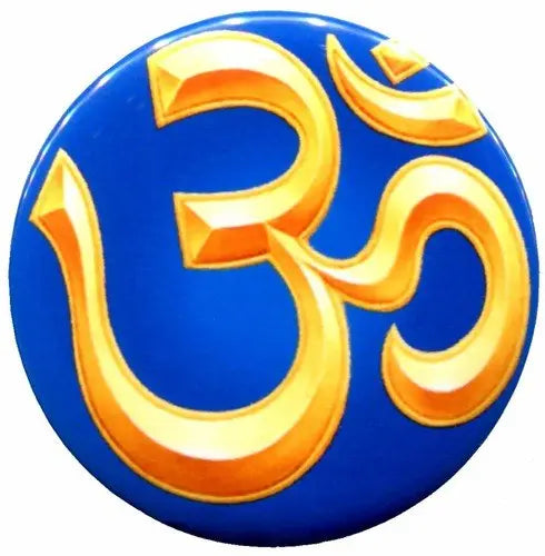 Aum Om Infinity Hindu Trance Pinback 2.25-inch Default Title