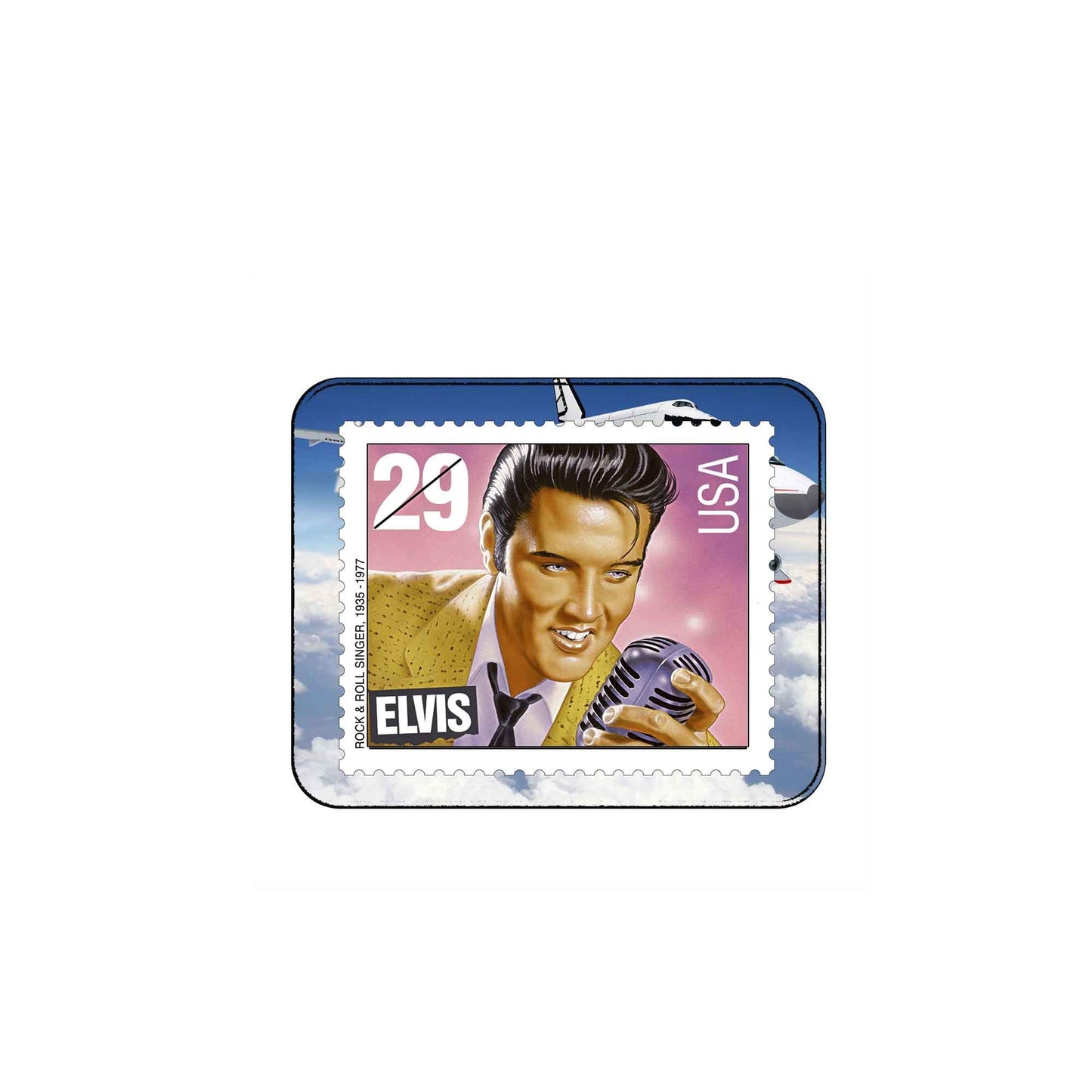 Elvis Stamp Computer Mouse Pad 9.7" x 8.5" Singer