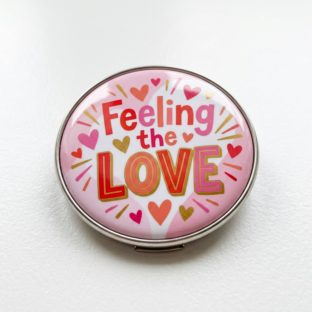 Feeling the LOVE Pin Button 2.25-inch