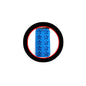 Blue ice tray with star-shaped cavities for shaped ice cubes