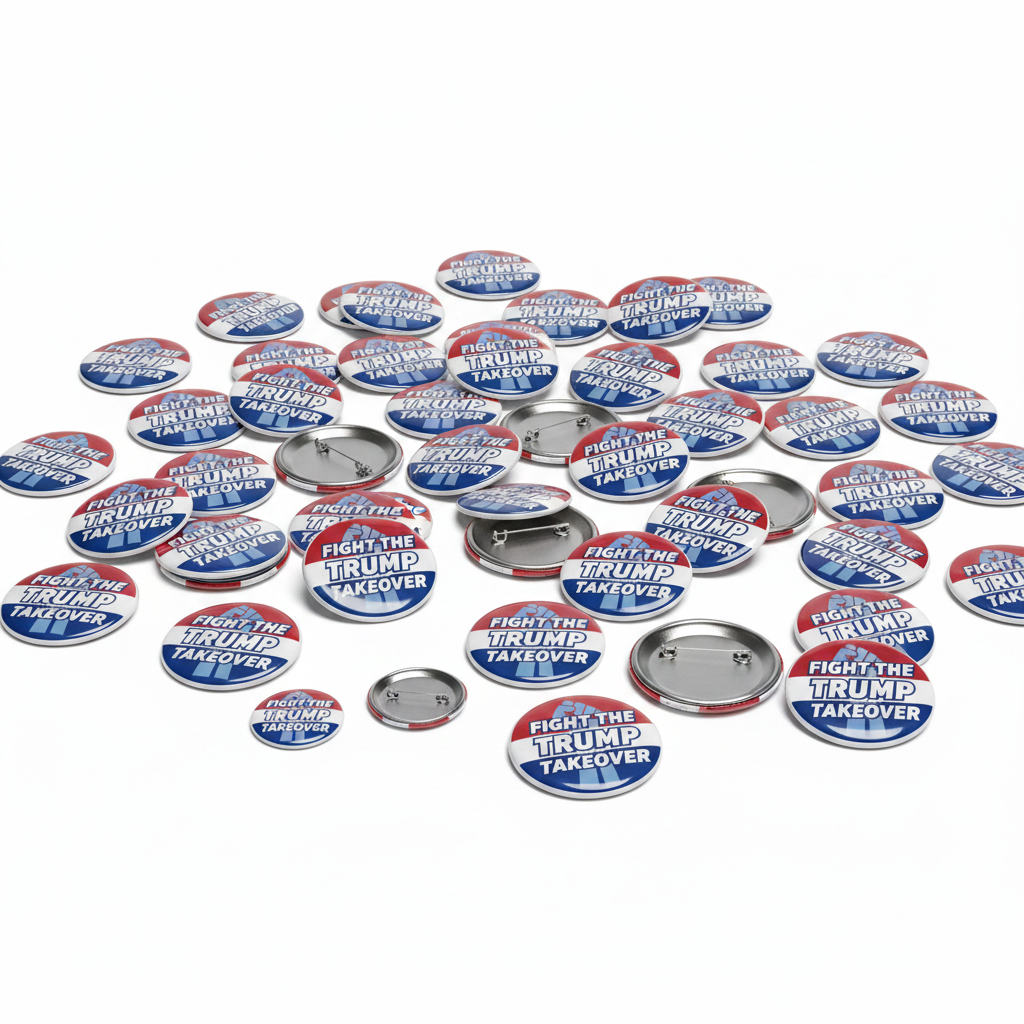 Fight the Trump Takeover Pinback 2.25-inch 100 Pcs