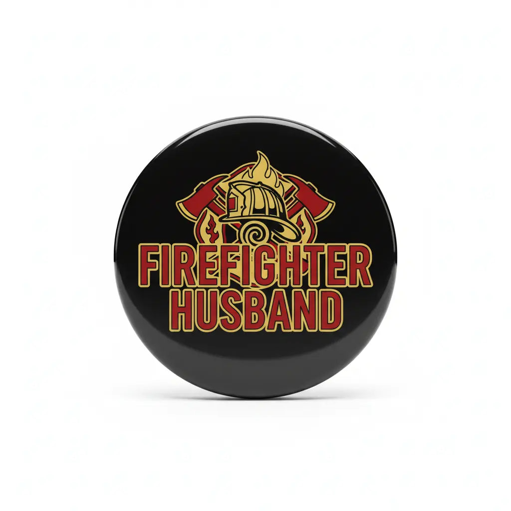 FIREFIGHTER Husband Pinback 2.25-inch - My Pinbacks