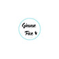 2.25-inch Gimme Five circular pinback button, teal ring and black text