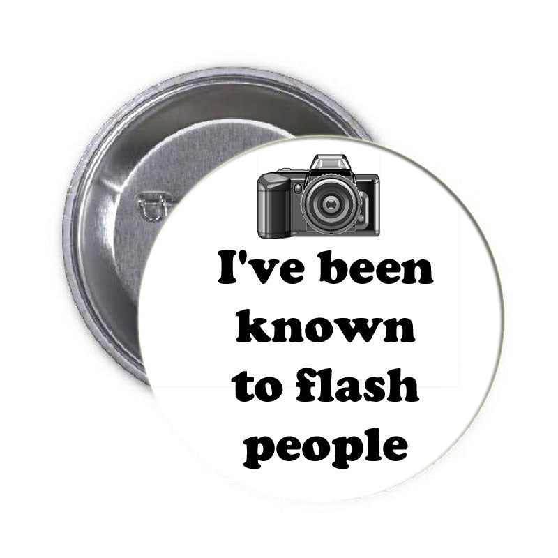 Pinback de cámara con flash K1w para fotógrafos de personas de 1,25"