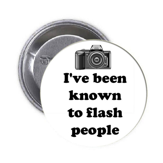 K1w Flash Photographe Personnes Appareil Photo Pinback 1.25"