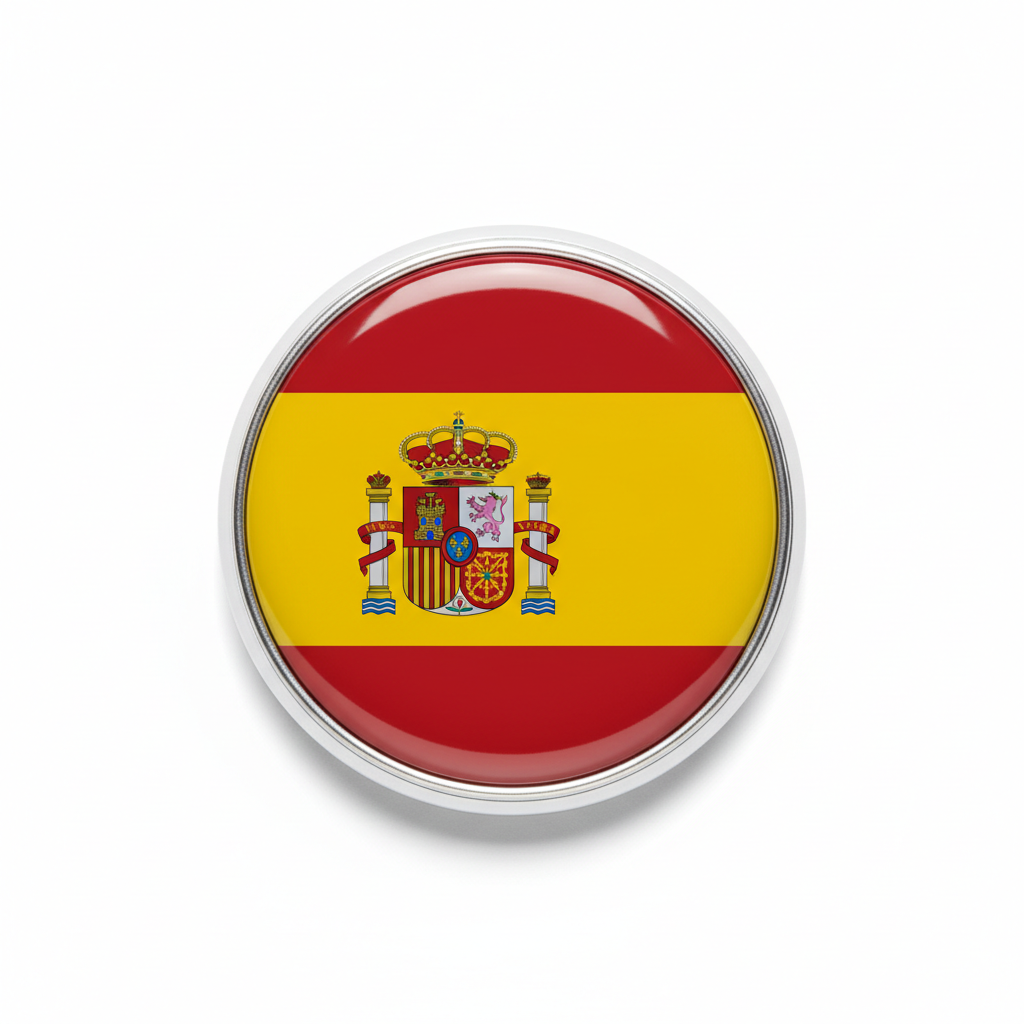 Flag of Spain Bandera de España Pin Badge Pinback 2.25-inch