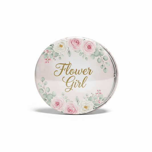 Flower Girl Wedding Bridal Pinback 1.25-inch 5 Pcs - My Pinbacks