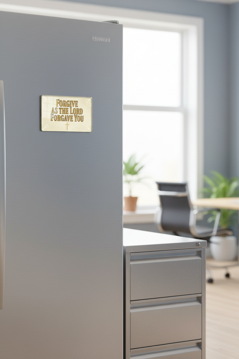 Forgive as the Lord forgave you Acrylic Fridge Magnetic 3-inch x 4-inch