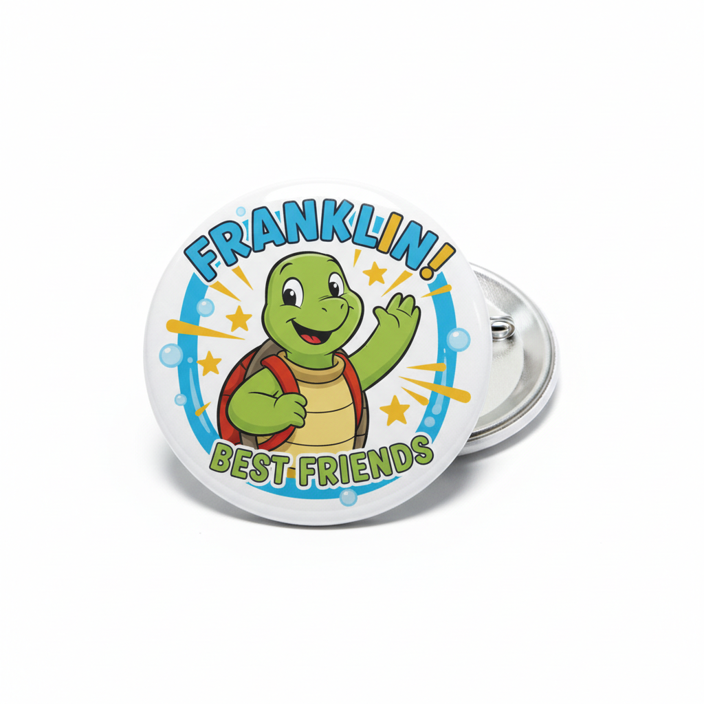 Franklin Cartoon Badge Pinback 2.25-inch
