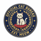 Funny Cat Government Seal Pinback 2.25-inch