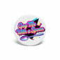 2.25-inch pinback button with colorful “Gag Me With a Spoon” text and spoon graphic