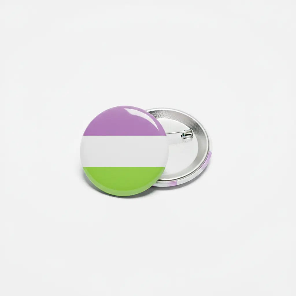 Genderqueer Flag Pinback 2.25-inch - My Pinbacks