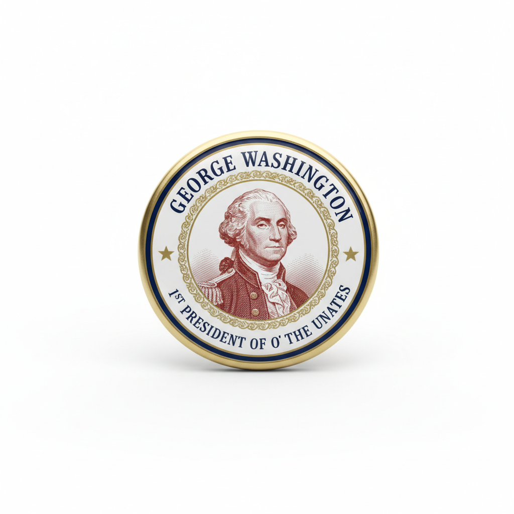 George Washington President Pinback 2.25-inch