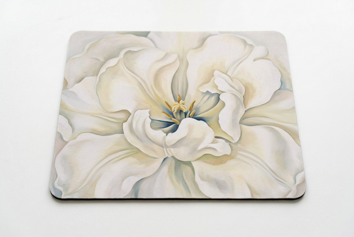 Georgia O'Keeffe White Calico Flower Mousepad