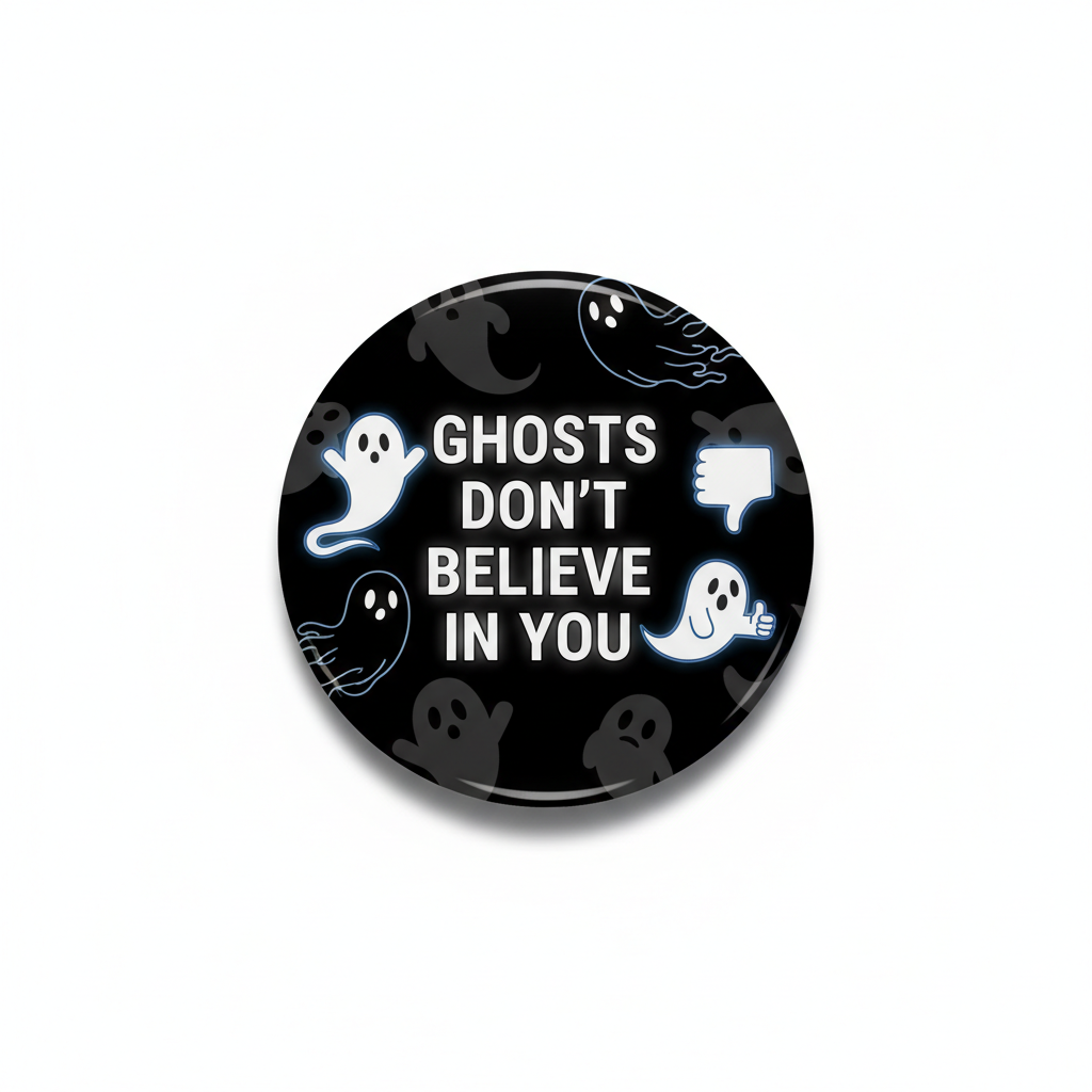 Ghosts Don't Believe In You Pinback 2.25-inch