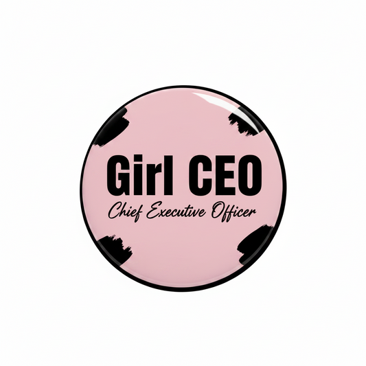 Girl Chief Executive Officer Pinback 2.25-inch