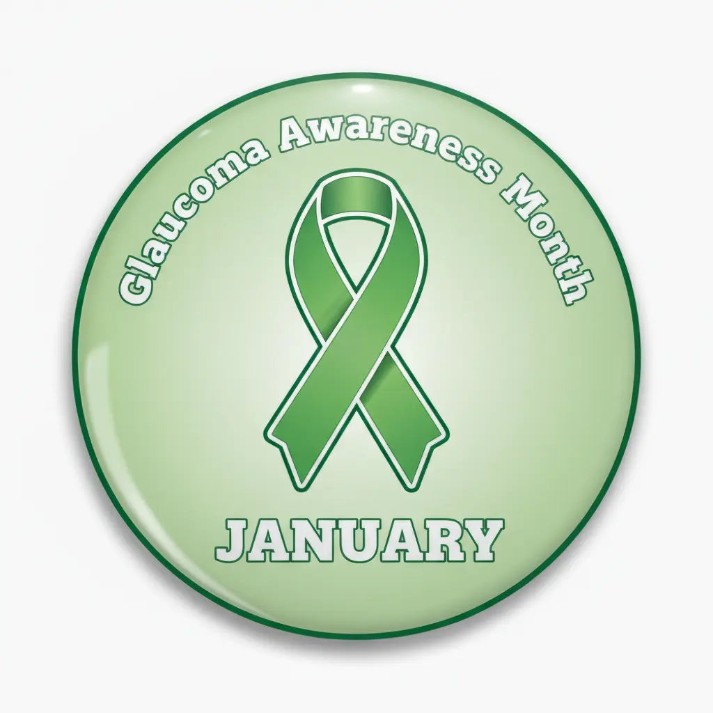 Glaucoma Awareness Month (Jan) Pin Button 2.25-inch - mypinbacks.com