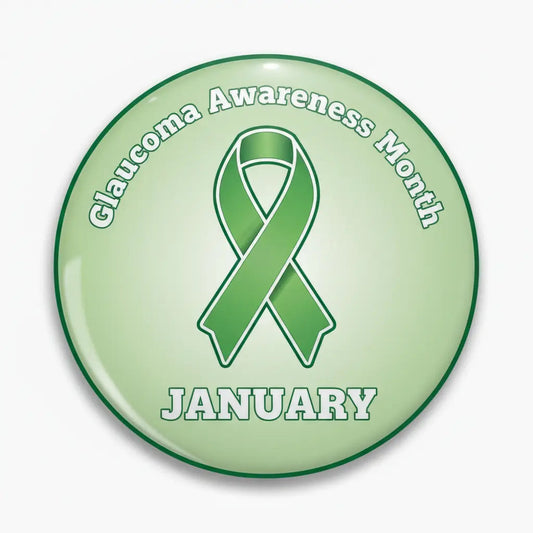 Glaucoma Awareness Month (Jan) Pinback 2.25-inch - My Pinbacks