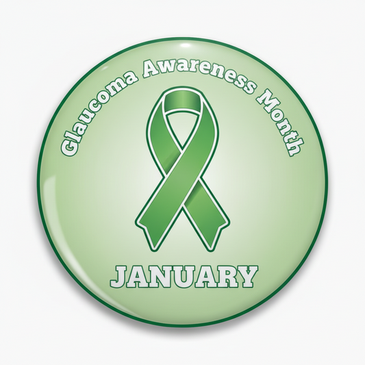 Glaucoma Awareness Month (Jan) Pinback 2.25-inch
