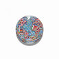 World flags globe pinback button, 2.25-inch, round colorful collage design