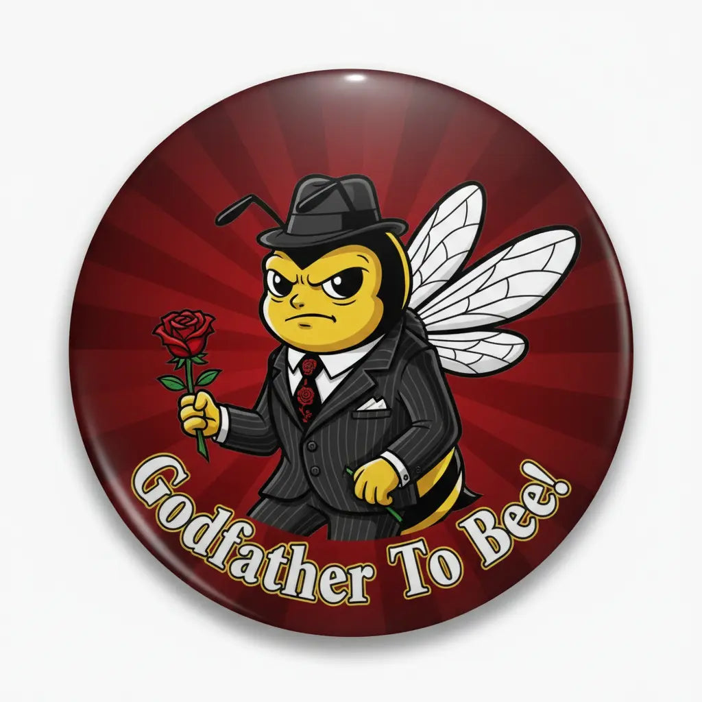 Godfather To Bee! Pinback 2.25-inch