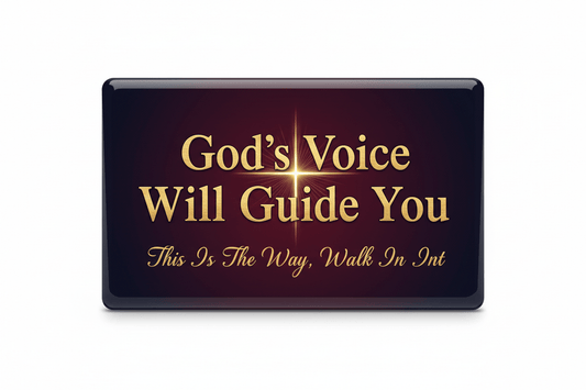 God’s voice will guide you This is the way walk in it Acrylic Fridge Magnetic 3x4-inch - My Pinbacks