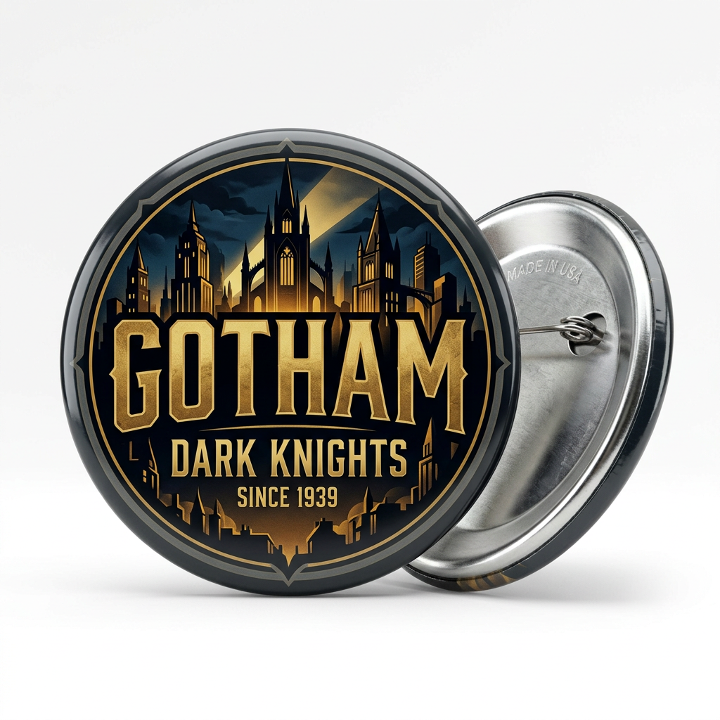 Gotham Pin Button 2.25-inch
