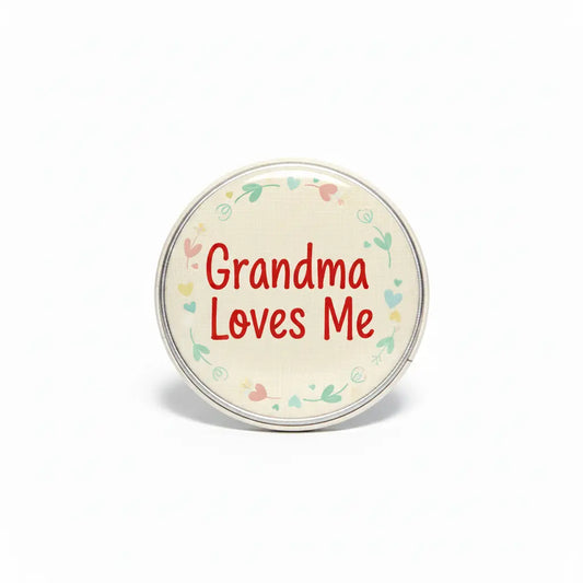 Grandma Loves me Pinback 2.25-inch