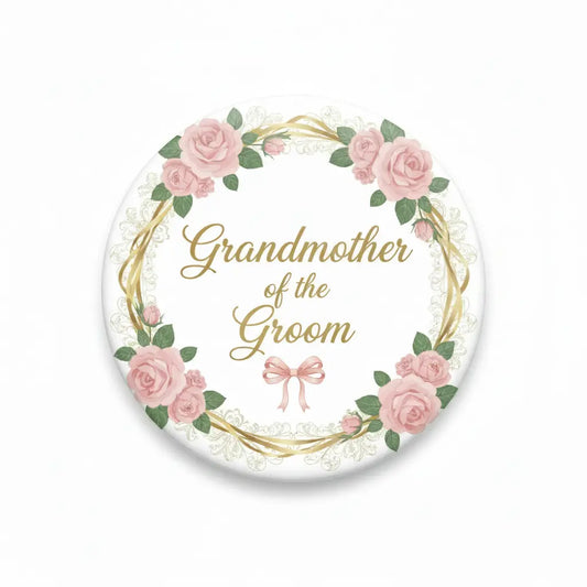 Grandmother of the Groom Pinback 2.25-inch