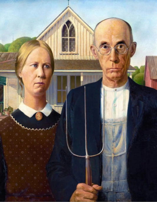 Grant Wood American Gothic Mousepad - My Pinbacks