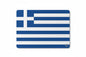 Greece flag mousepad with blue-and-white stripes and cross design