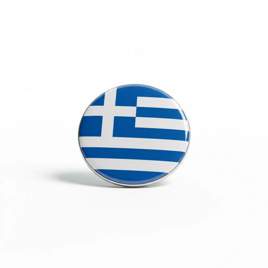 Greece Greek Flag Pinback 2.25-inch