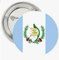 1.25-inch Guatemala flag pinback button with metal backing and clasp