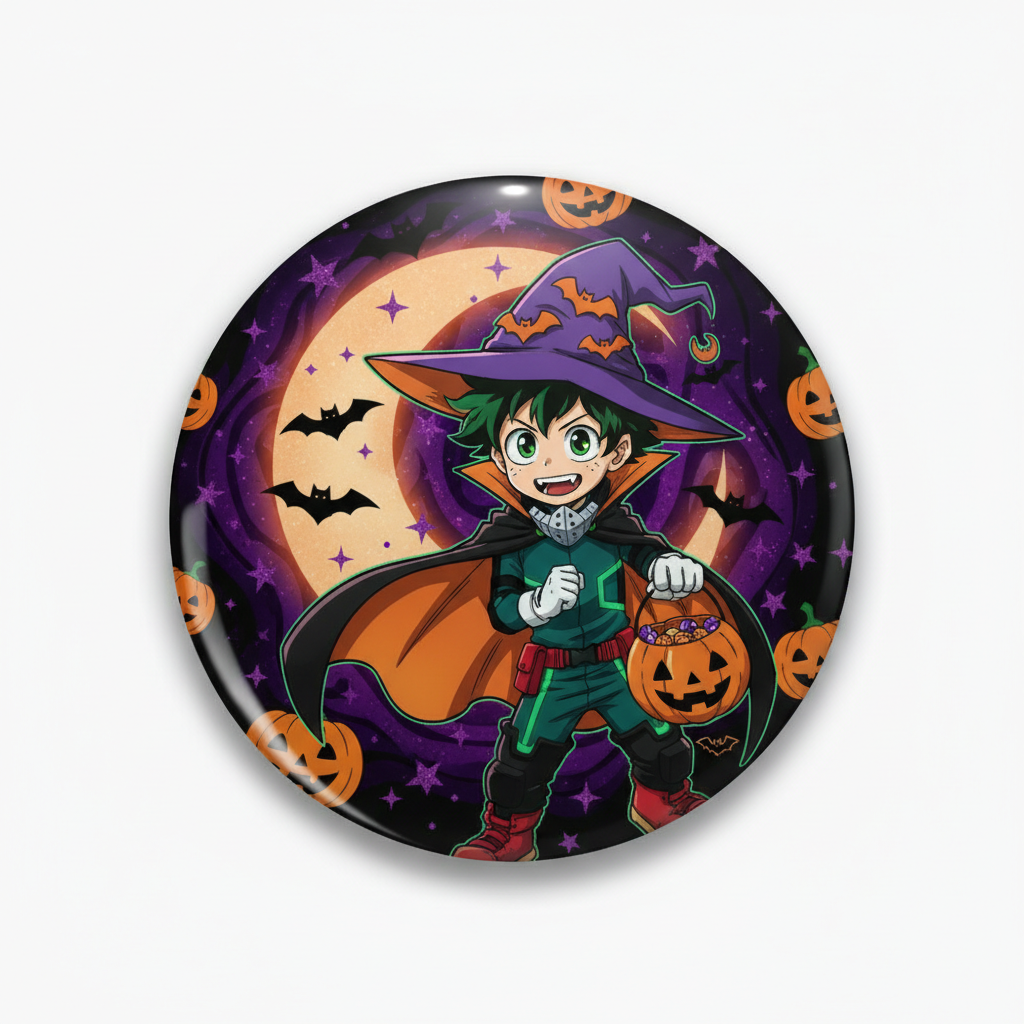 Halloween Izuku Pinback 2.25-inch