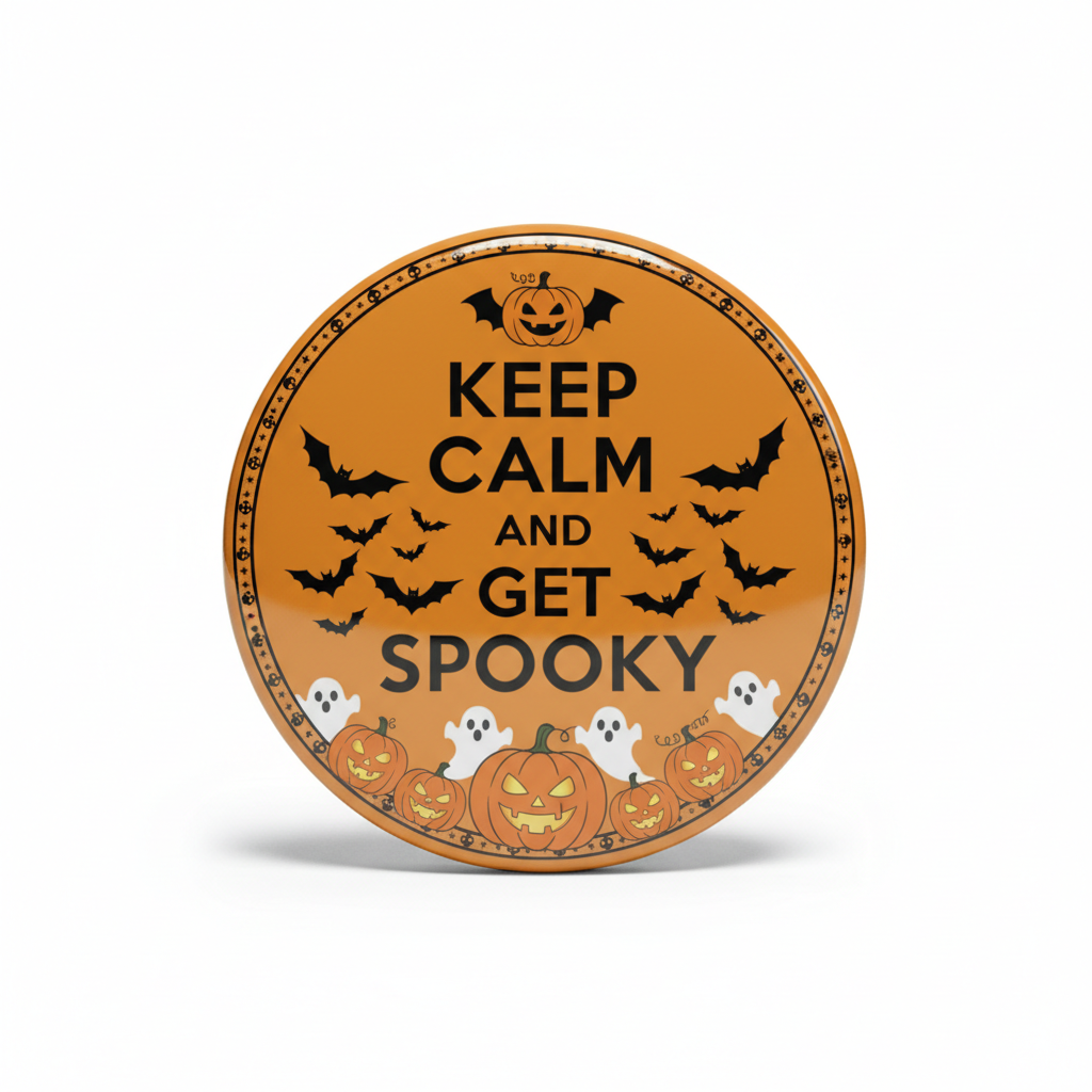 Halloween Keep Calm Pinback 2.25-inch