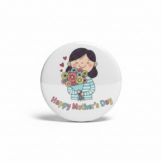 Mother's Day Pinback Badge 2.25-inch v5