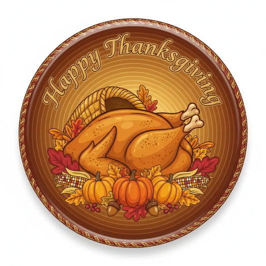Happy Thanksgiving Pinback 2.25-inch