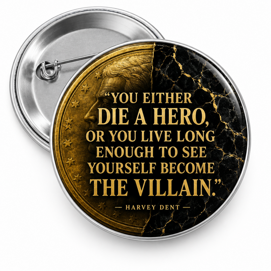 Harvey Dent quote Pin Button 2.25-inch