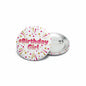 2.25-inch round pinback button with “#Birthday Girl” text and confetti accents